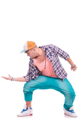 onun palm uzatarak dansçı