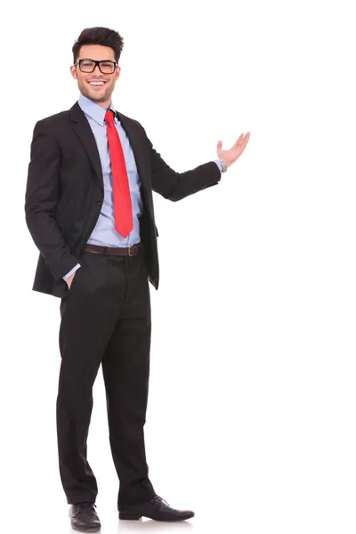 iş adamı sırtından sunulması