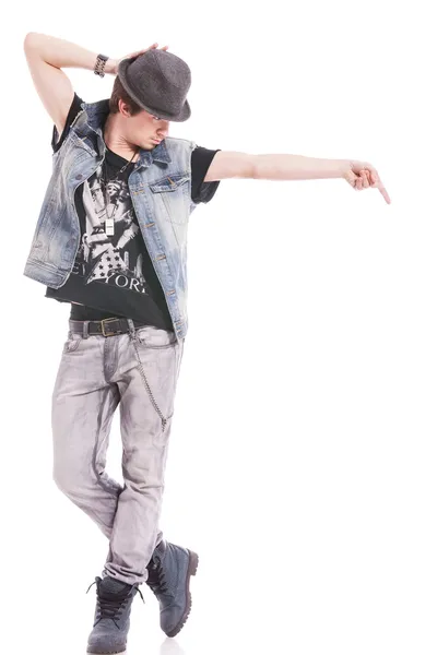 Dançarina em Michael Jackson pose — Fotografia de Stock
