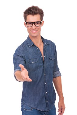 genç adam karşılıklı Teklifler