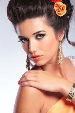 güzellik kadın elle omuz