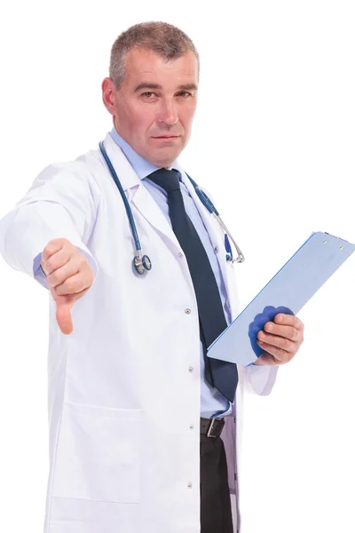 Mature doctor with very bad news — Stock Photo, Image