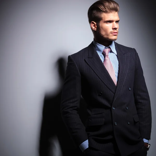 Fashion business man looking away — Stock Photo, Image