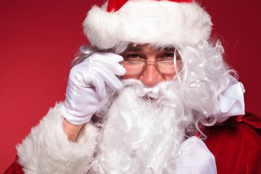 Noel Baba yüz portre resmi