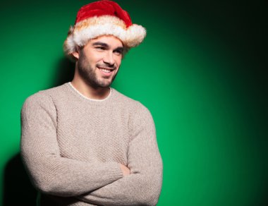Noel Baba adam uzak rahat ve seyir ayakta