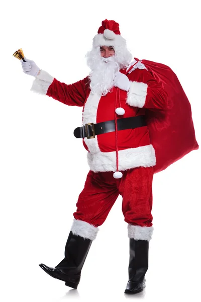 Santa claus is wishing you merry christmas — Stock Photo, Image