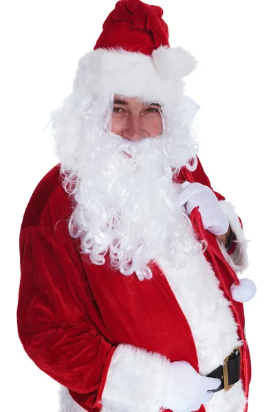 Portrait of smiling santa claus — Stock Photo, Image