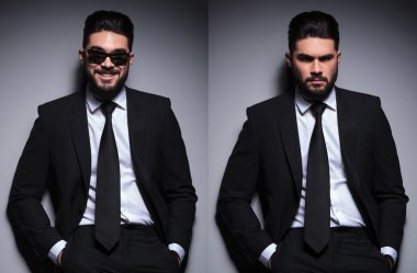 Sana bakmak genç moda insanın Kişilik Fotoğraf