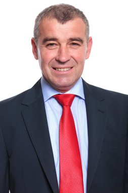 mutlu iş adamı yakın çekim