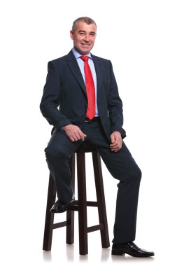 iş adamı Yüksek tabure