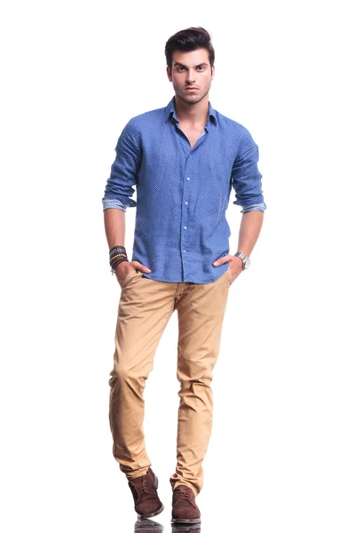 Full body picture of a young casual man — Stock Photo, Image