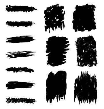 siyah işaretleri ve darbeleri