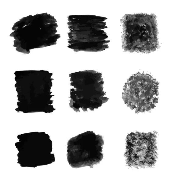 Abstrakte schwarze Flecken — Stockvektor