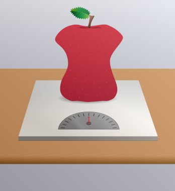 Anorexic apple clipart