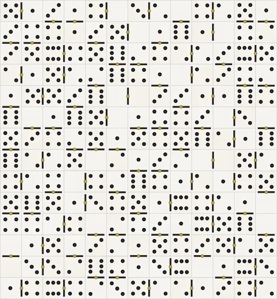 Domino tiles texture — Stock Vector