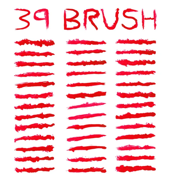 Brosses rouges — Image vectorielle