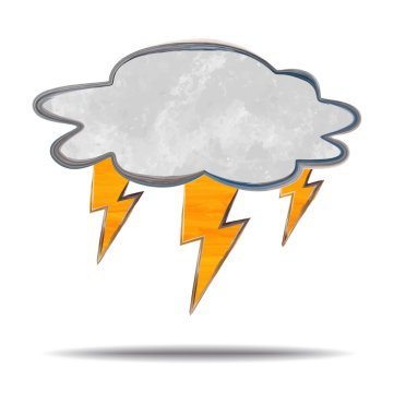 İklim. bulut ve yıldırım