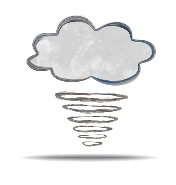 Le climat. nuage et ouragan — Image vectorielle