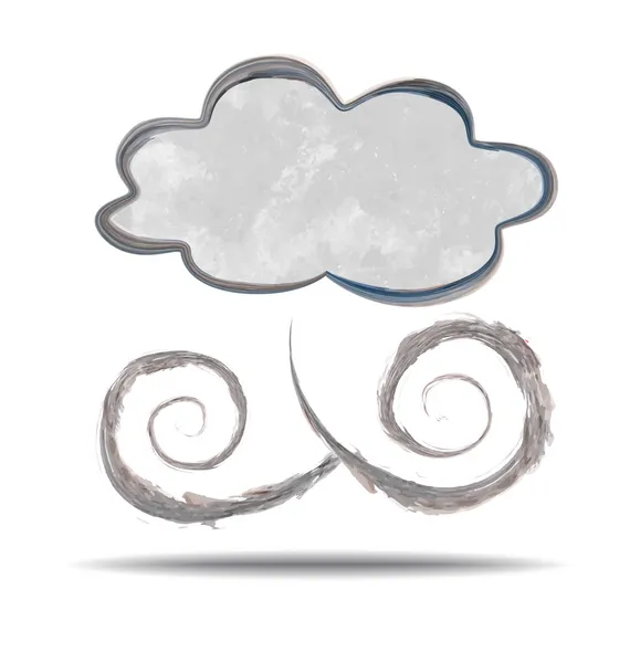 Klima. Wolken und Wind — Stockvektor