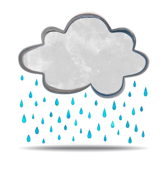 Climate. raining cloud — Stock Vector