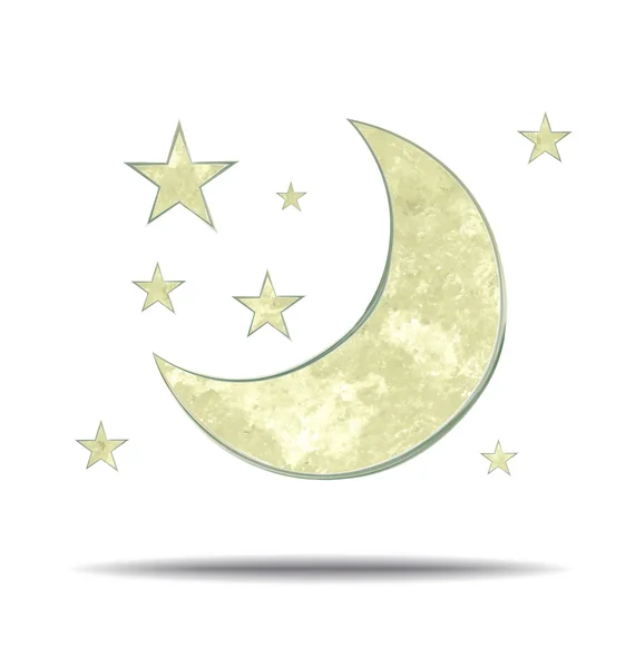 Climate. moon and stars Stock Illustration