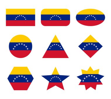 Venezuela 'nın geometrik şekilli bayrakları