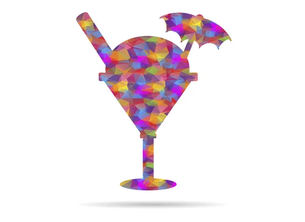 Icon Sundae Low Poly — Image vectorielle