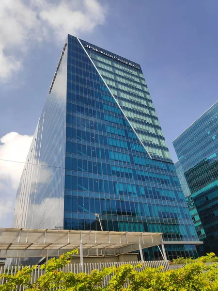 Hyderabad India October 2021 Morgan Chase Other Modern Office Buildings — Stock Photo, Image