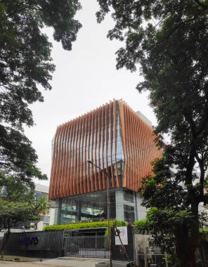 Bangalore, Hindistan - 1 Kasım 2021: Wipro bilişim şirketinin 1 Kasım 2021 tarihinde Bangalore, Hindistan 'da Koramangala' daki yeni bir ofisinin fotoğrafı.