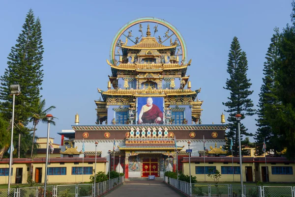 Coorg India Január 2014 Buddhista Templom Tibeti Település Bylakuppe Coorg — Stock Fotó