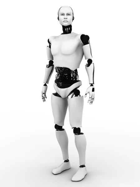 Male robot standing. — Stock Photo, Image