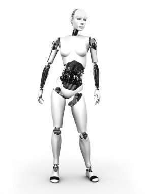 Robot kadın ayakta nr 2.