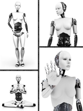 Robot kadın kolaj nr 2.