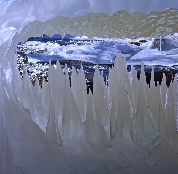 Estructura de hielo transparente — Foto de Stock