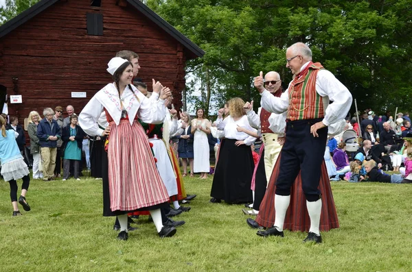 Zespół folklorystyczny z Szwecja — Zdjęcie stockowe