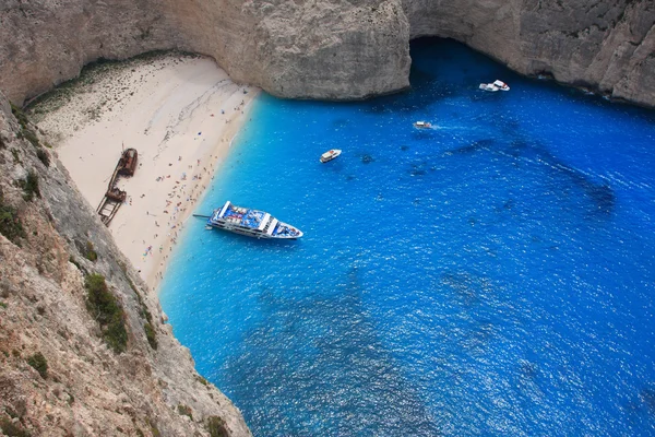 Navagio i zakynthos, Grekland — Stockfoto