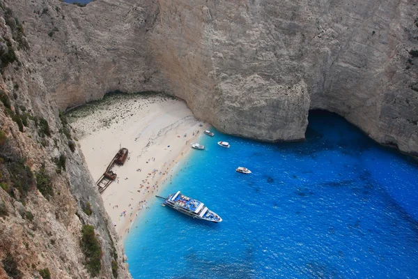 Navagio w zakynthos, Grecja — Zdjęcie stockowe