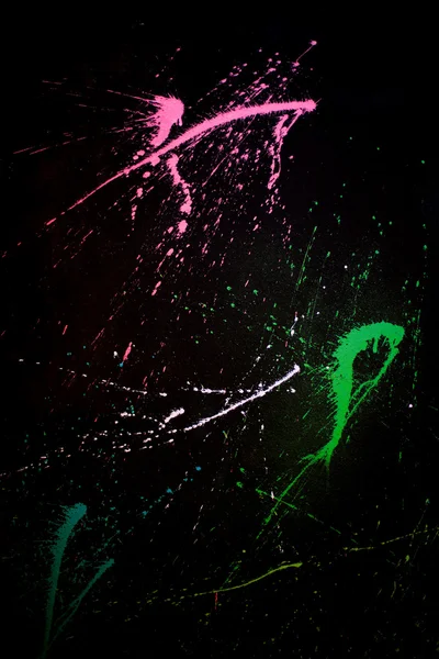 Splat with a black background — Stock Photo, Image