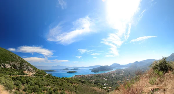 Nidri on Lefkas island Greece — Stock Photo, Image