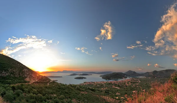 Nidri on Lefkas island Greece — Stock Photo, Image