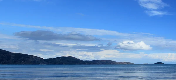 View of beach and clouds — Stockfoto