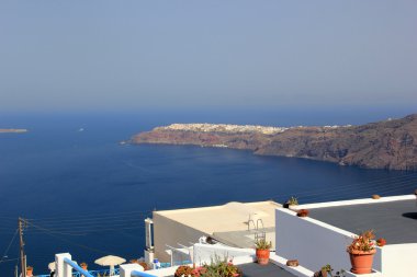 inanılmaz romantik santorini Island, Yunanistan