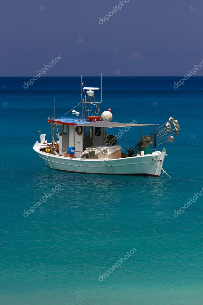 finshing boat in the sea