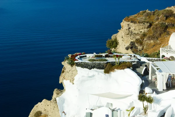 Santorini Oia terasse aldeia — Fotografia de Stock