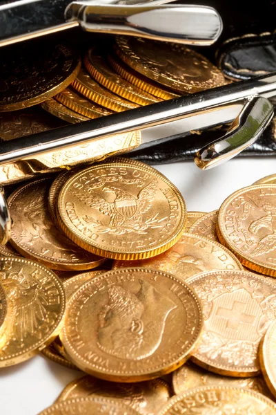 Monedas de oro americano . — Foto de Stock