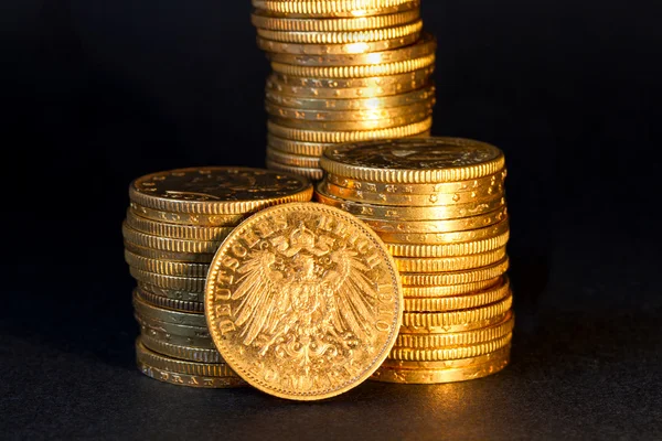 German gold coins. — Stock Photo, Image