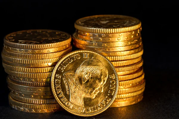 Vaticaan gouden munten. — Stockfoto