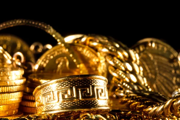 Bijoux et pièces d'or — Photo