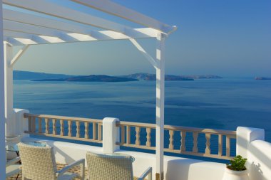 balkon santorini Adası
