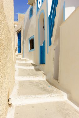 Santorini Yunan islad